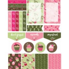 christmas cupcakes planner stickers