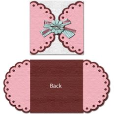 gate fold scalloped card