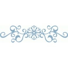 snowflake flourish border