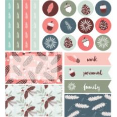 pastel pine planner stickers
