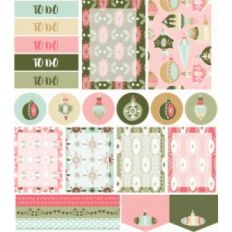 retro ornaments planner stickers