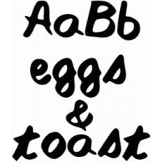 eggs and toast font