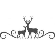 deer family flourish border