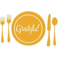 'grateful' plate