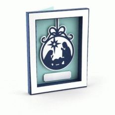 3d frame card nativity