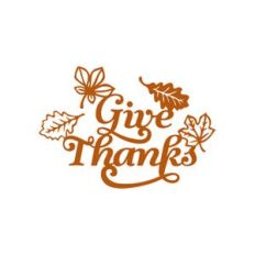 give thanks fall leaves