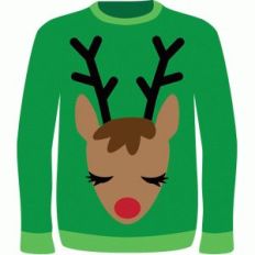 ugly reindeer sweater