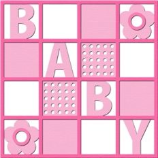 baby girl page layout