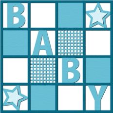 baby boy page layout