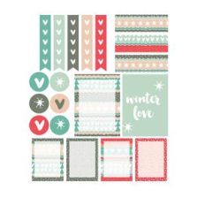 winter love planner stickers