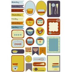 vintage kitchen planner stickers