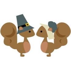 pilgrim squirrel couple