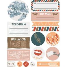 air mail sticker set