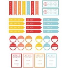 meal planning stickers