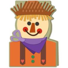 scarecrow character shaped a7 card