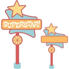 'superstar' retro sign