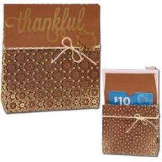 thankful gift card bag