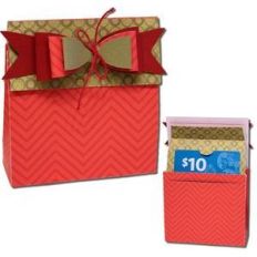 layered bow gift card bag