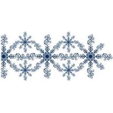 lace snowflake border