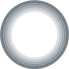nested stitched circle frames