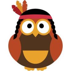 owl indian girl thanksgiving