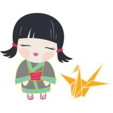 kokeshi with origami