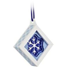 3d snowflake christmas tree ornament shadow box