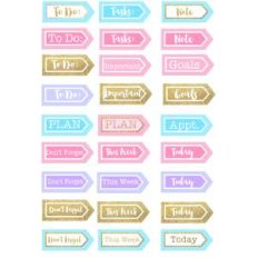 gold and pastel planning arrows