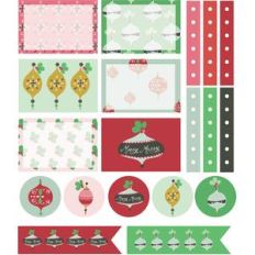 merry ornaments planner stickers