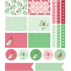christmas bird planner stickers