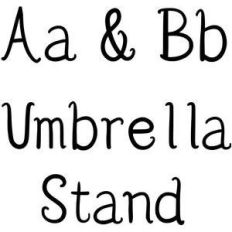 umbrella stand font
