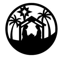 nativity circle holy family