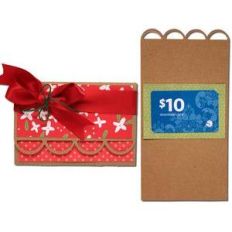 scalloped gift card holder