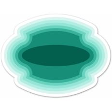 nested modified oval