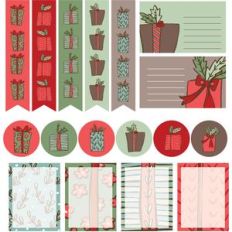 holiday gifts planner stickers