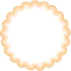 nested scallop circle frames