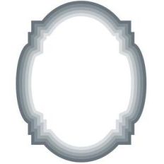 nested deco oval frames