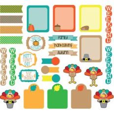 thanksgiving planner stickers
