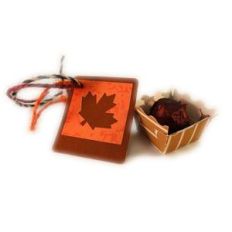 thanksgiving leaf tag and candy tray