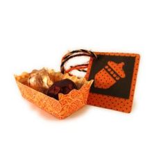 thanksgiving acorn tag and candy tray