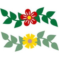 christmas flowers borders