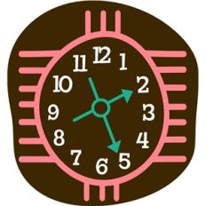 'retro' clock