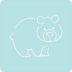 polar bear stencil