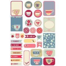 tea cups planner stickers