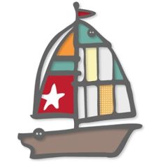 patched sailboat