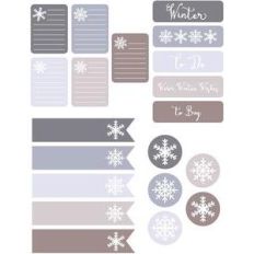 snowflake planner stickers