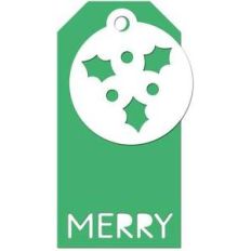 gift tag merry