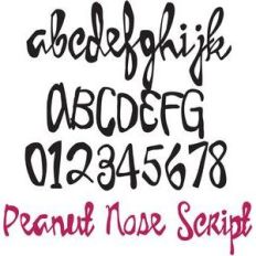 pn peanut nose script
