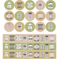 vintage spices planner stickers