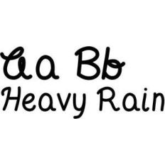 heavy rain font